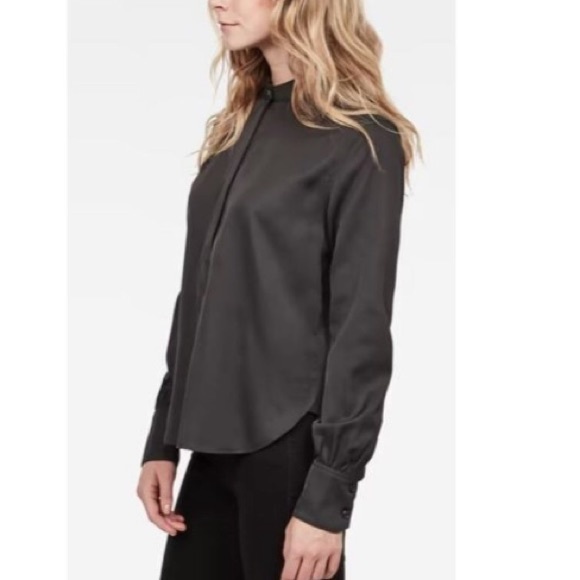 G-Star Raw Black 3/4 Button Up Shirt - Picture 2 of 14